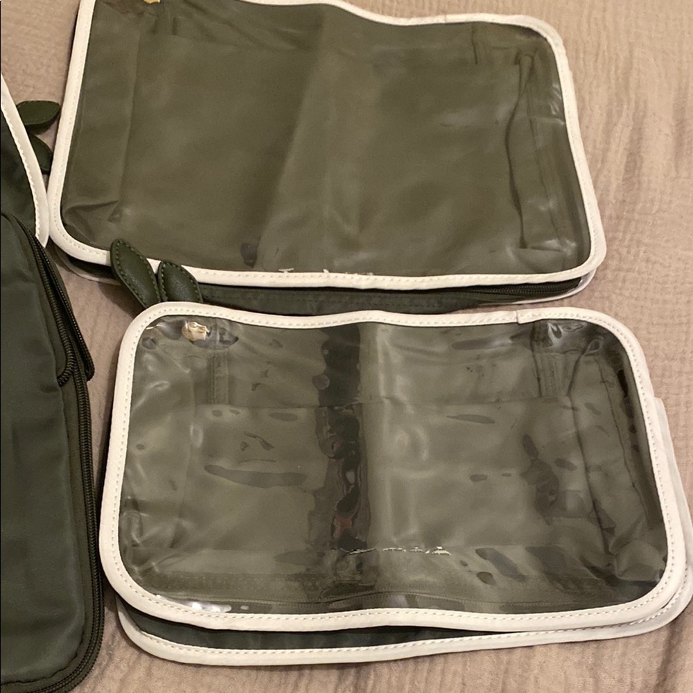 Paravel Ravel Green Toiletry Bag Set Durable And Stylish Monogram Ksg & Pvl. New — image 3 of 5